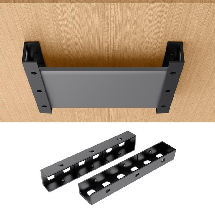 Vertical Laptop Storage Stand With AntiScratch Pad Secure Under Desk Mounting For Office And Home Use Space Efficient