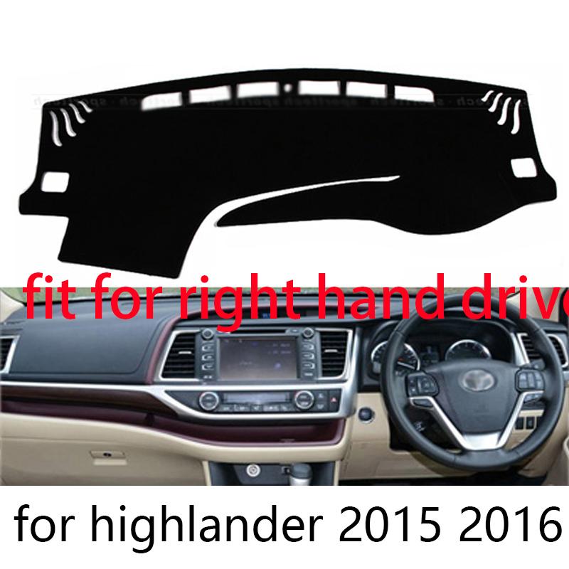 

Для Toyota Highlander 2015 2016 Автомобільні килимки на панель приладів для автомобілів з лівим і правим кермом, килимок-накладка, килими, аксесуари Red Edge