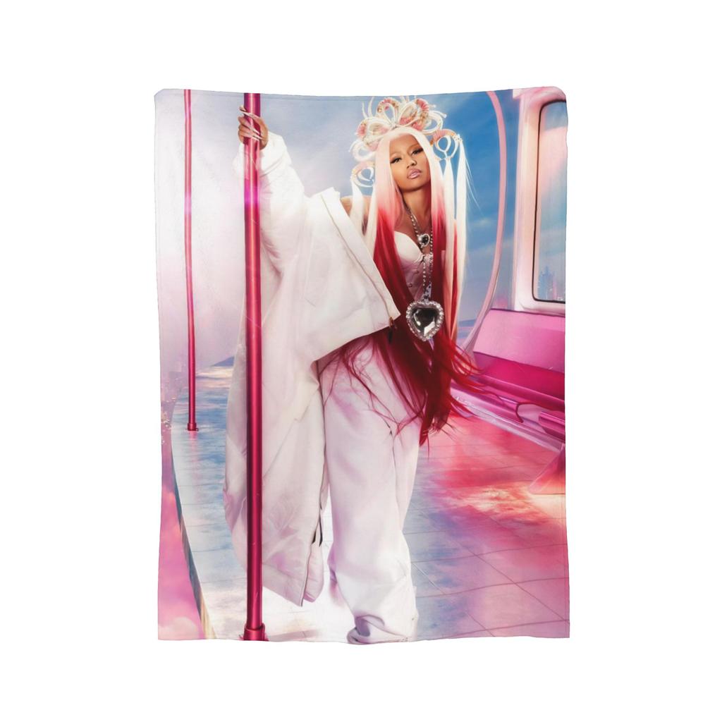 Nicki Minaj Blankets Fleece Textile Decor   Multifunction Ultra-Soft Throw Blankets for Bed Car Quilt
