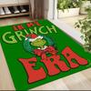 Grinch Era Christmas Carpet Rug Soft Washable Antislip Home Living Room Sofa Mats Personalized Christmas Rug