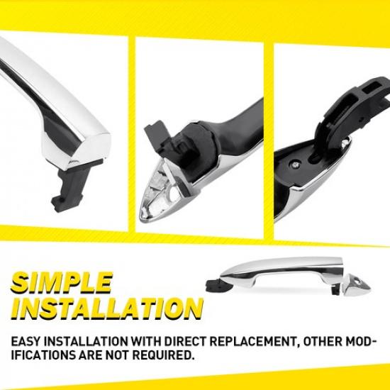 Car Exterior Outside Door Handle Front Left For 2017- Honda Pilot Replace US