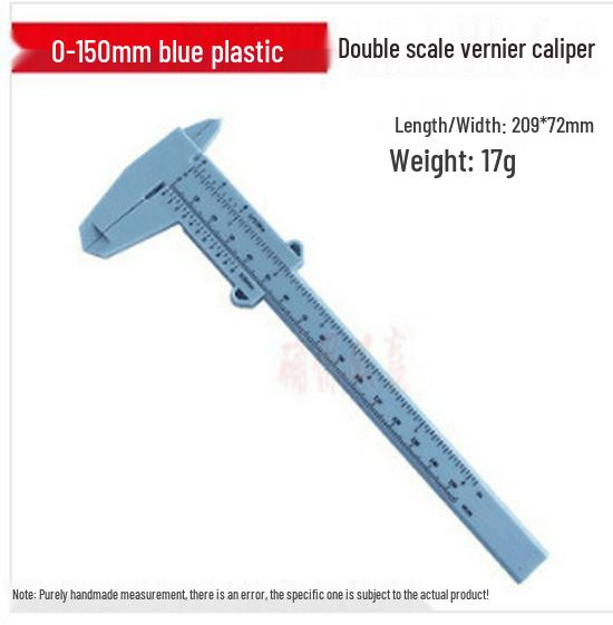 Mini Plastic Wenge-Walnut Bracelet Measuring Caliper for Students