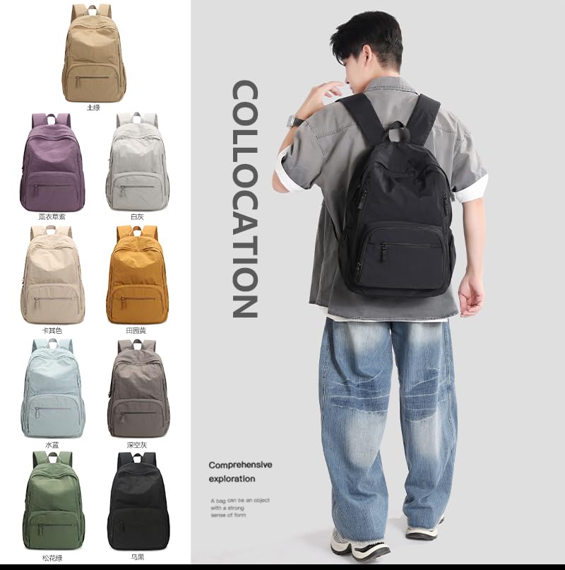 ZESU Large Capacity Backpack for Men and Women, Perfect for Commuting, School, and High School Students, Korean Style, Outdoor Bag, Business Bag
