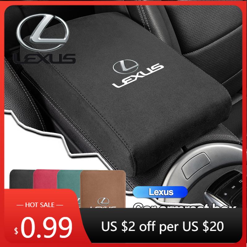 IHJL4 Interior Stickers Car Armrest Box Heighten Mat Suede Hand Pad For Lexus RX300 IS200 IS250 ES350 Ct200h UX250h NX300h RX350 ES300