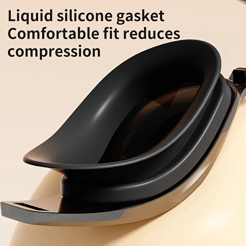 2025 Professional Anti-Fog Plating HD Swimming Goggles Leak Proof Protection Glasses Men Women Adjustable Silicone Swim Eyewear