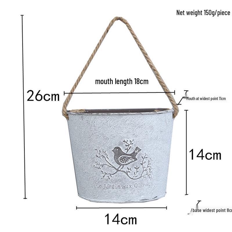 

Американский кантри кованый железный настенный декор корзина для цветов