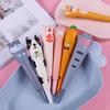 10pcs 0.5mm Cute Pen Pinched and Neutral Pen Student School Supplies Cartoon Creative Stationery Soft Neutral Pen