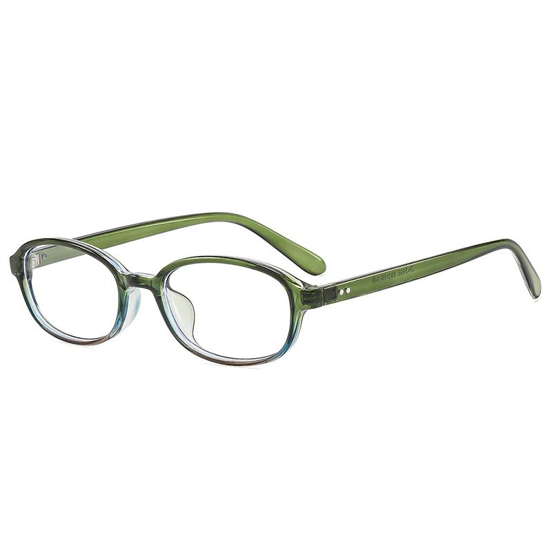 

SO&EI Ins Popular Fashion Oval Sunglasses Women Vintage Rivets UV400 Men Punk Clear Lens Frame As the picture