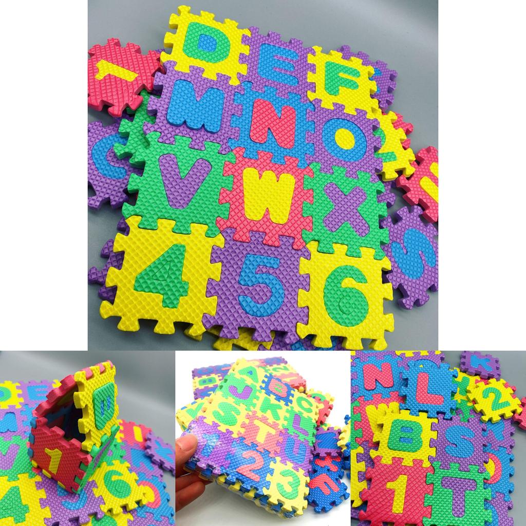Colorful Alphanumeric Foam Puzzle Mat For Early Learning And Playful Education