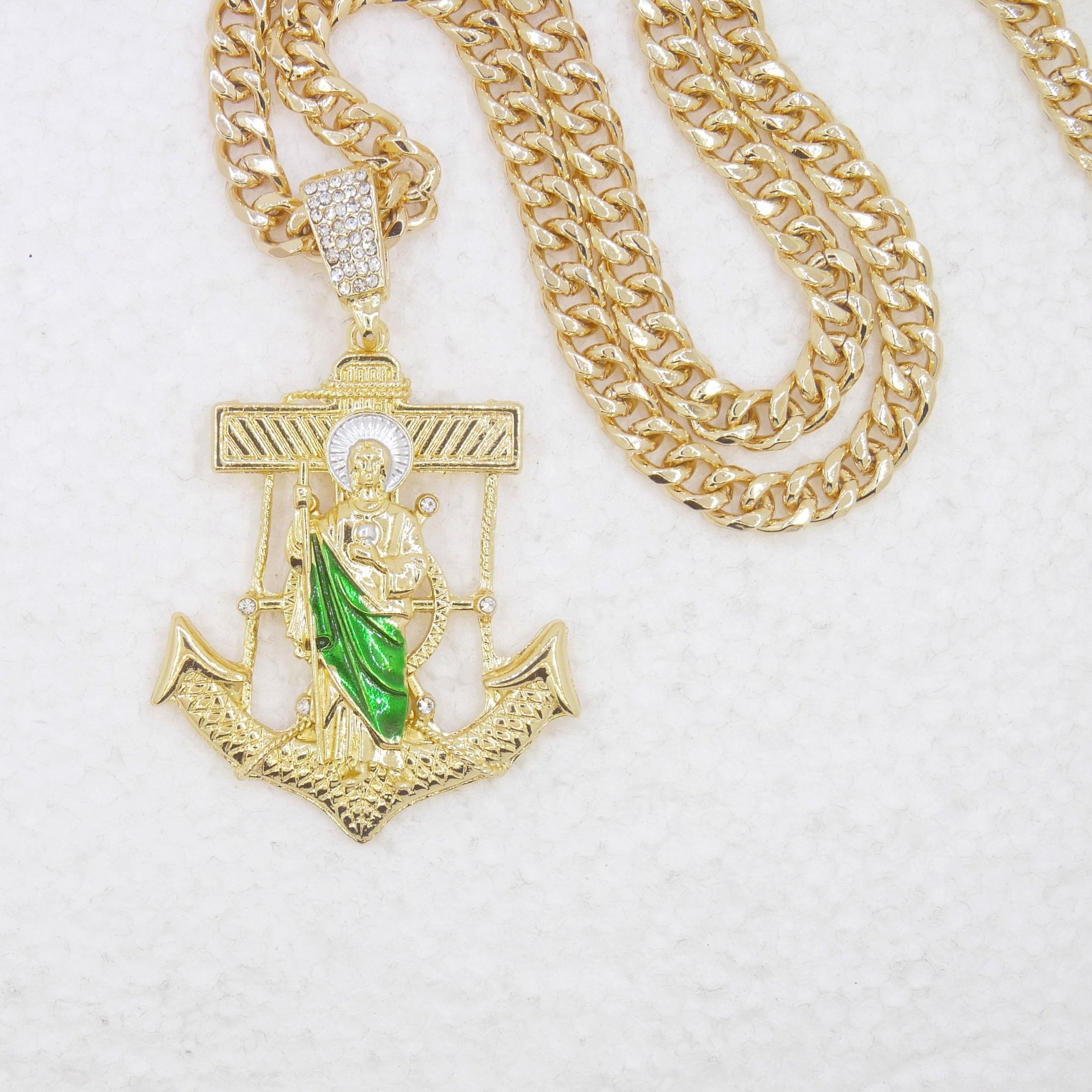 

Мужское ожерелье с подвеской в виде якоря, толстое, подарок на День отца в стиле хип-хоп