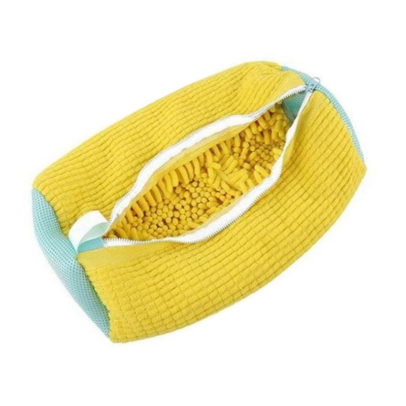 Vrecko na umývanie obuvi Opätovne použiteľné vrecko na pranie na zips 360° všestranné čistenie športovej obuvi vrece na čistenie topánok na odstraňovanie nečistôt