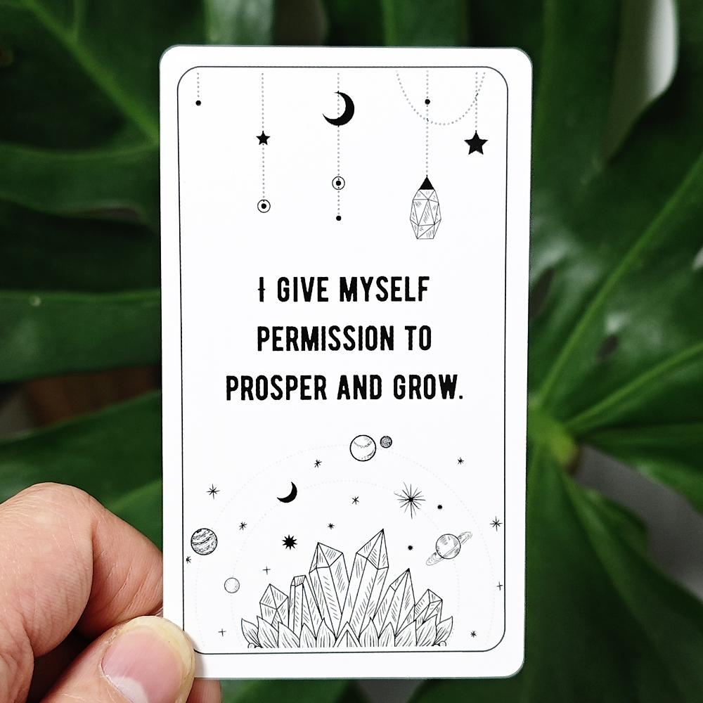 Financial Abundance Affirmation Cards Affirmation Deck To Manifest Financial Freedom & Attract Money 54 Pcs Cards 10.3*6cm