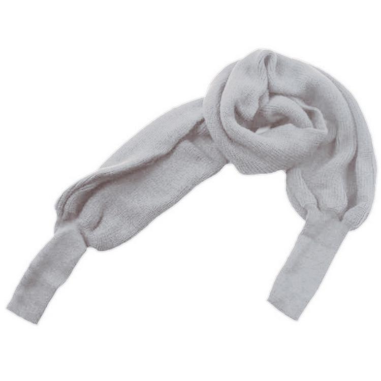 

2025 European-American Autumn/Winter V-neck Off-shoulder Knitted Sexy Pullover Sweater Scarf One Size сірий колір