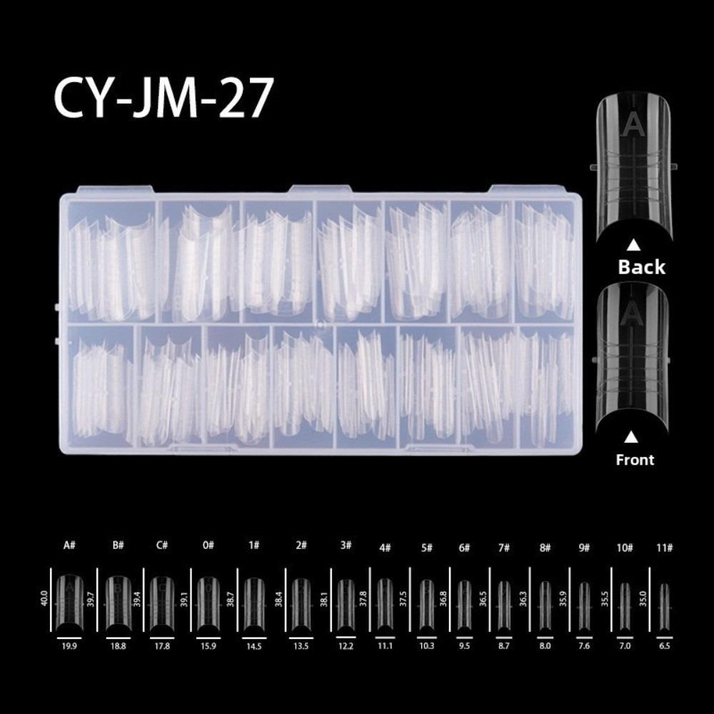 Transparent Toe Nail Molds Double-head Manicure Tools New Manicure Nail Mold  For Builder Gel