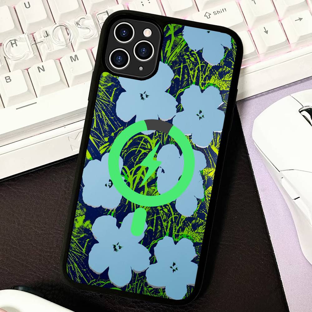 

Andy Warhol Art For Magnetic Phone Case For IPhone 17 16 Pro Max 15 Plus 14 13 12 11 Cover iPhone 15 plus
