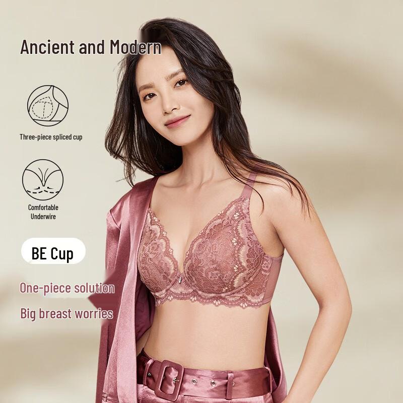GUJIN Women s Full Cup Lace Soft Underwire Minimizer Bra C85
