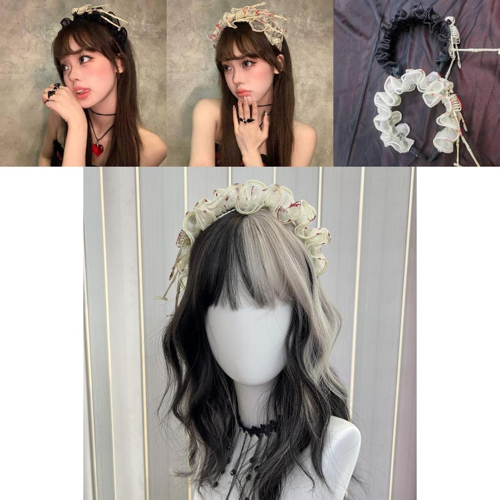 Trendy Sweet And Cool Vampire Skull Headband Perfect For Halloween Parties