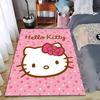 Hello Kitty Pink Carpet with Floral Pattern Suitable for Use As an Anti-slip Game Mat for Living Room and Bedroom Sofas