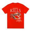 Smoking Kills Crab T Shirts Unhinged Weirdcore Weird Graphic TShirt Harajuku Cotton Short Sleeve Tee Shirt Oversized Streetwear