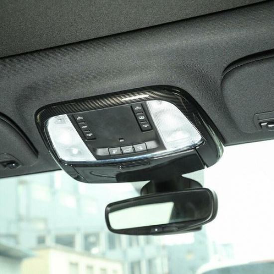 For 2015- Chrysler 300 Carbon Fiber Interior Front Reading Light Cover Trim