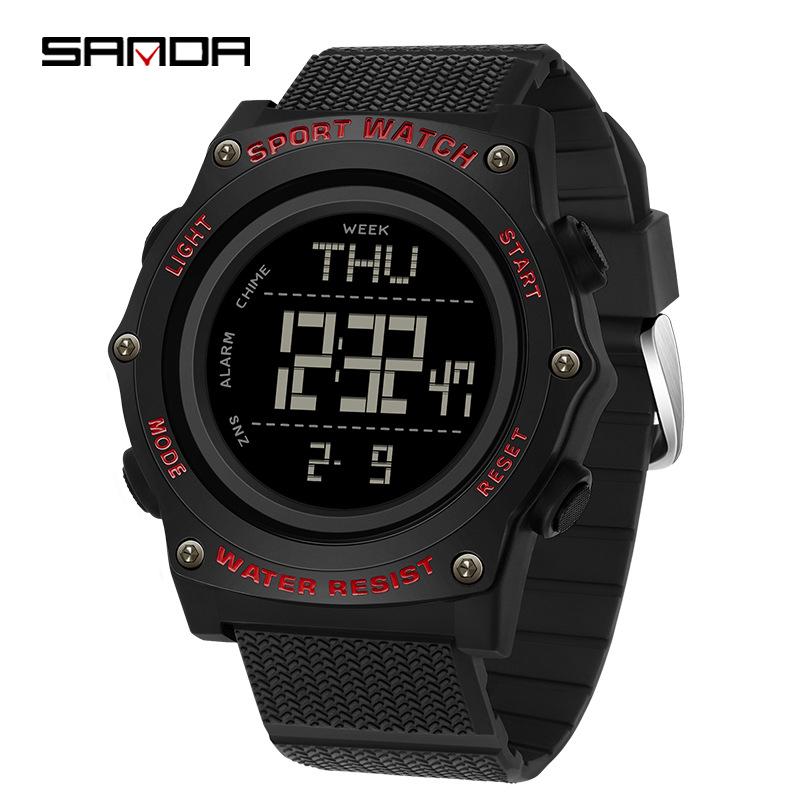 Sanda Fashion Trend Versatile Student Luminous Waterproof Electronic Watch