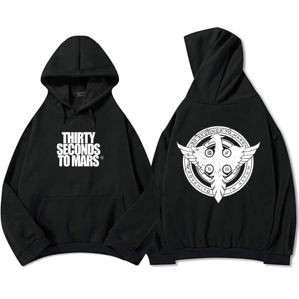 Thirty Seconds To Mars Hoodies Long Sleeve Fashion Hooded Sweatshirts Casual Rock Unisex Streetwear Mens