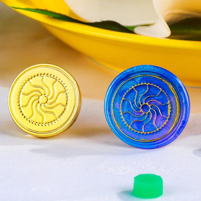 Eco-Friendly Zinc Alloy Retro Wax Seal Head with Color-Preserving Electroplating