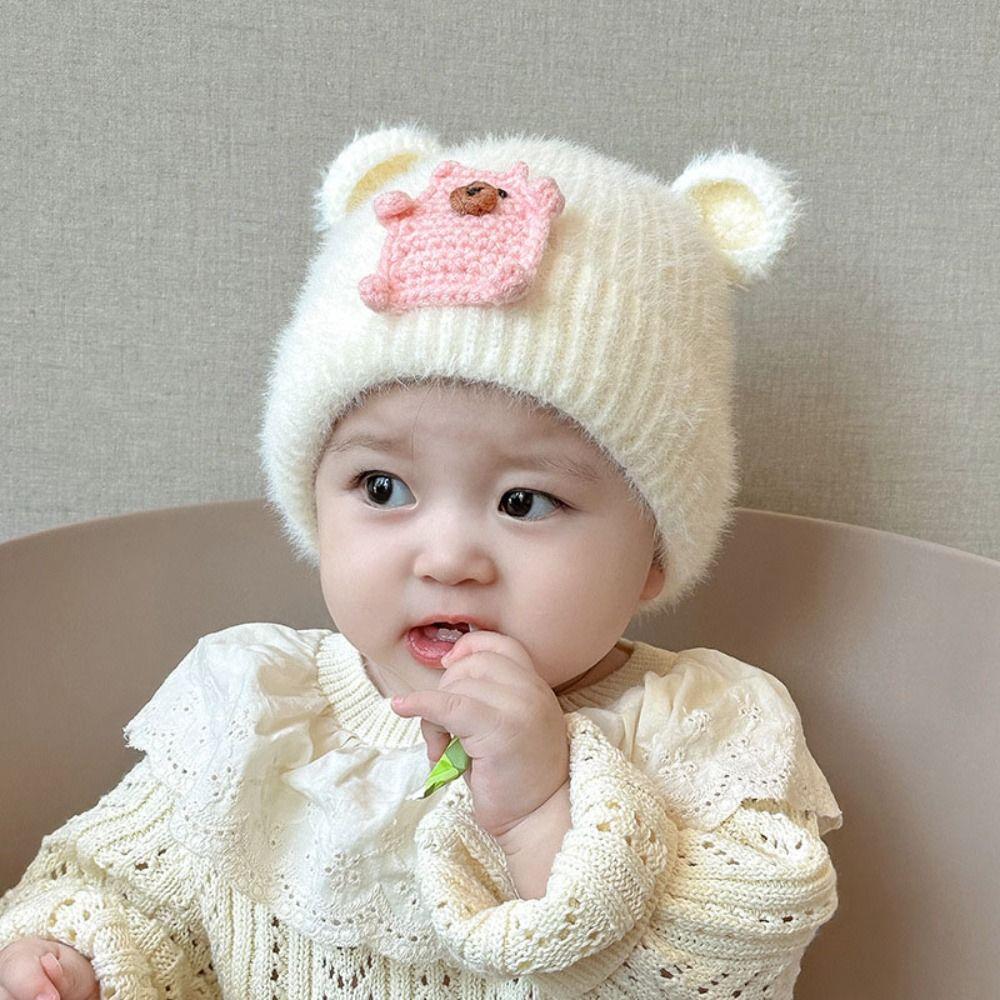 

Cute Cartoon Beanies Cap Thickened Pullover Hat New Warm Hat червоний