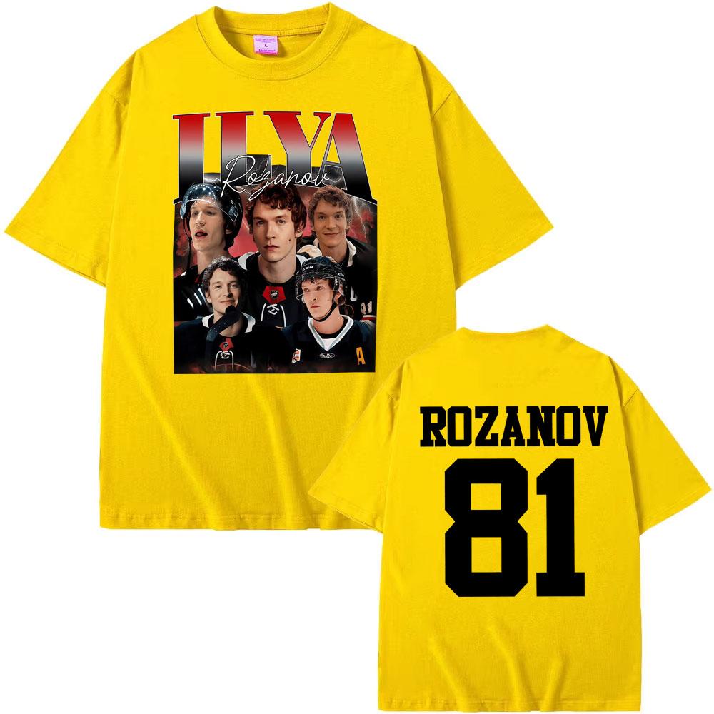 Ilya Rozanov 81 Heated Rivalry T Shirts Men Women High Quality Comfort Oversized T Shirt Vintage Summer Trend TShirt Streetwear