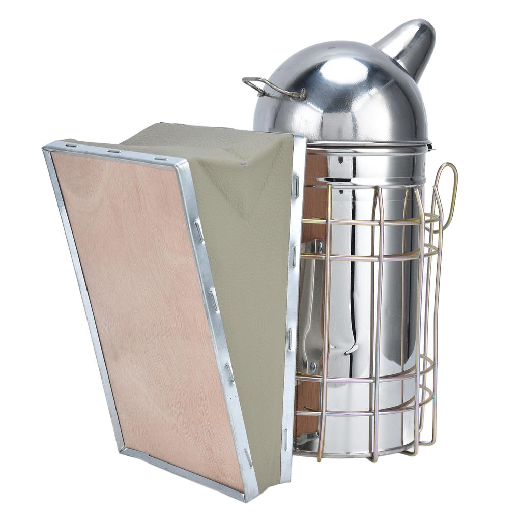 Pointed Beehive Smoker Stainless Steel Beekeeping Equipment Apiculture Tool for Outdoor Bee House