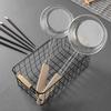 Edelstahl-Netz-Schaumlöffel mit Holzgriff Doppelschicht-Sieb-Passiergerät zum Frittieren, Abtropfen, Blanchieren Hitzebeständiges Küchensieb