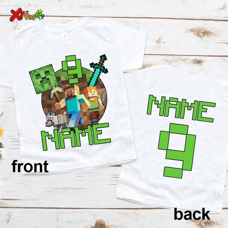 9th Birthday Boy Shirt 10th Birthday Outfit Summer Theme T-shirt Kids Matching Outfits Birthday T Shirt 8th 7th 6th Boys Shirts