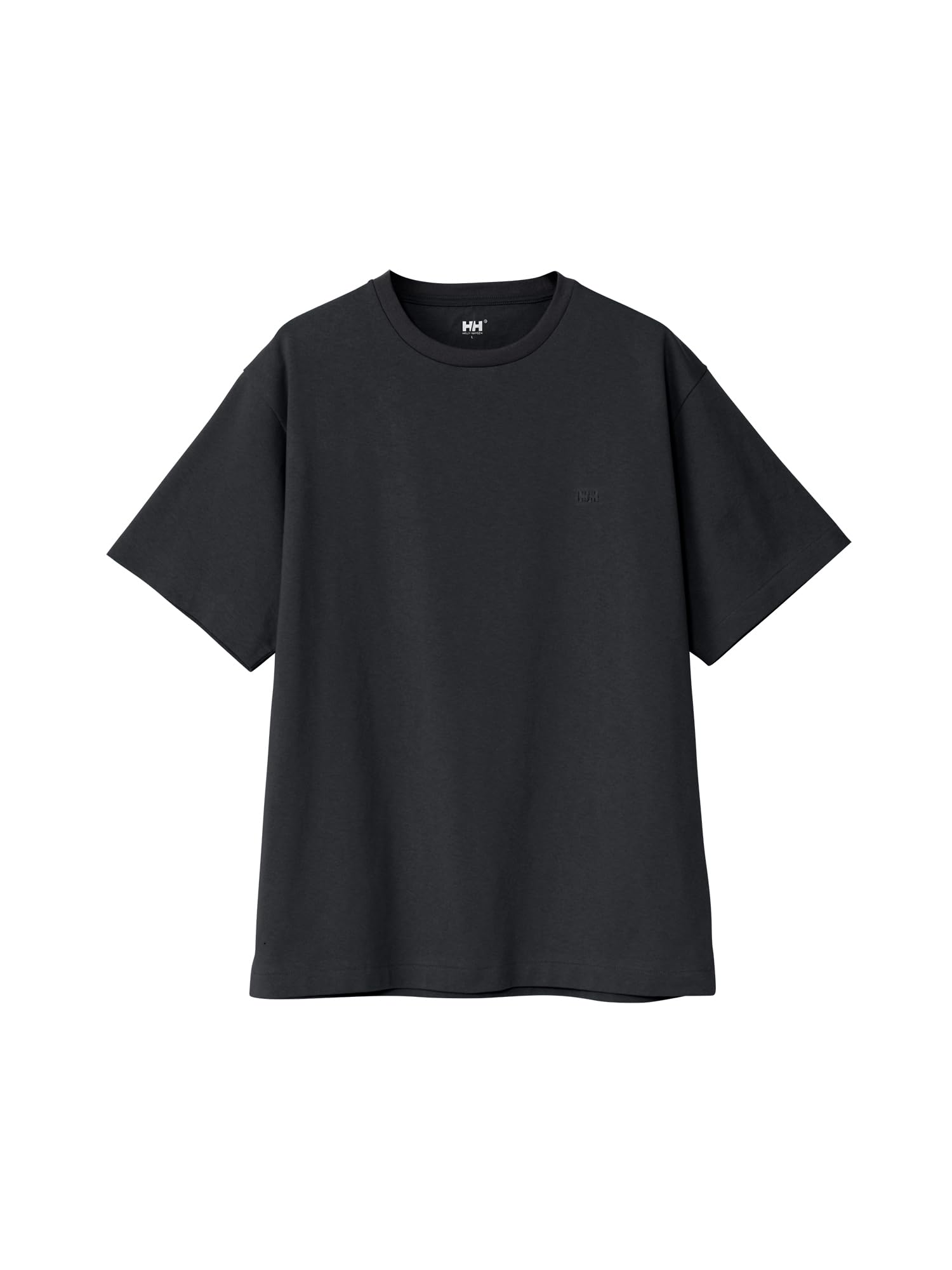 

Helly Hansen HM62585 Short Sleeve HH Small Logo Tee, Unisex, Black, XL