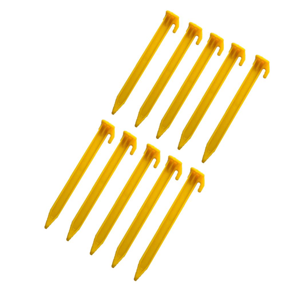 10Pcs Outdoor Ground Stake Campings Anchors Peg Plastic Tent Stake Heavy Dutys Beach Tent Peg Anchors Canopies Stake