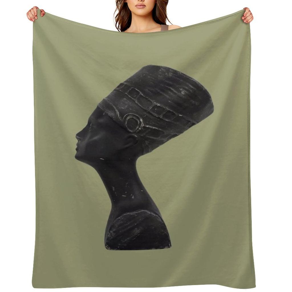 Nefertiti Throw Blanket Soft Big Flannel decorative Plaid Blankets