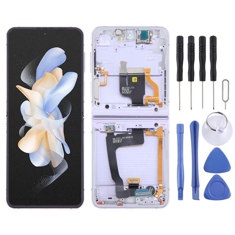 

For Samsung Galaxy Z Flip4 SM-F721 Original LCD Screen Digitizer Full Assembly with Frame фіолетовий