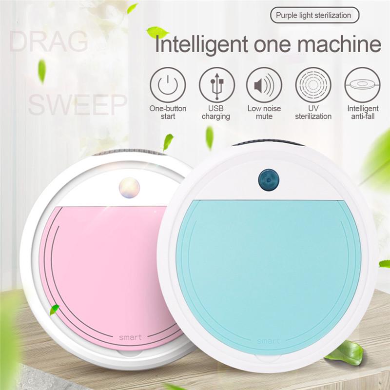 Smart Sweeping Robot Vacuum Cleaner Floor Edge Dust Clean Auto Suction Sweeper  UV Disinfection