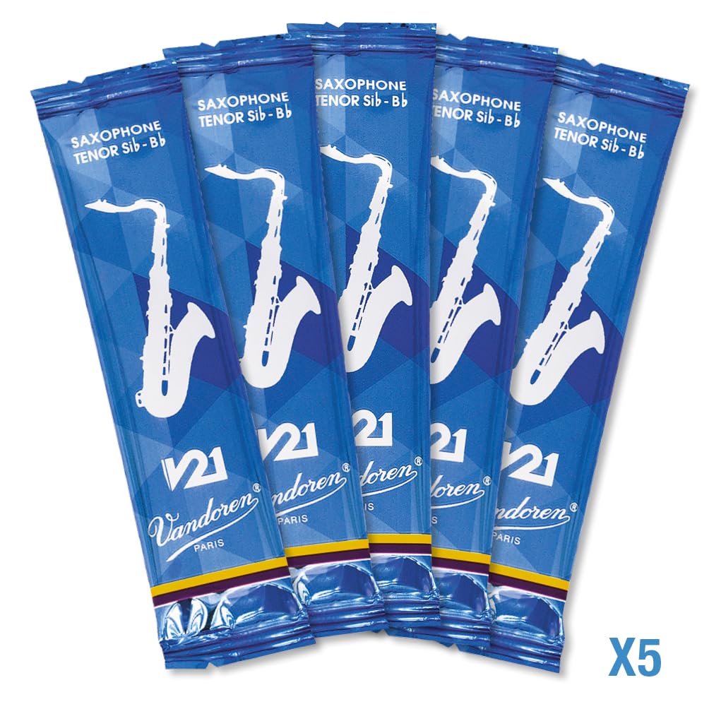 Vandoren V21 Tenor Saxophone of Reeds, Hardness 3-1/2 (Pack 5)