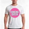 Dancing Queen Tshirt Summer Casual Cotton Tee Oversized Streetwear Tops Vintage Graphic Print Loose Fit Short Sleeve