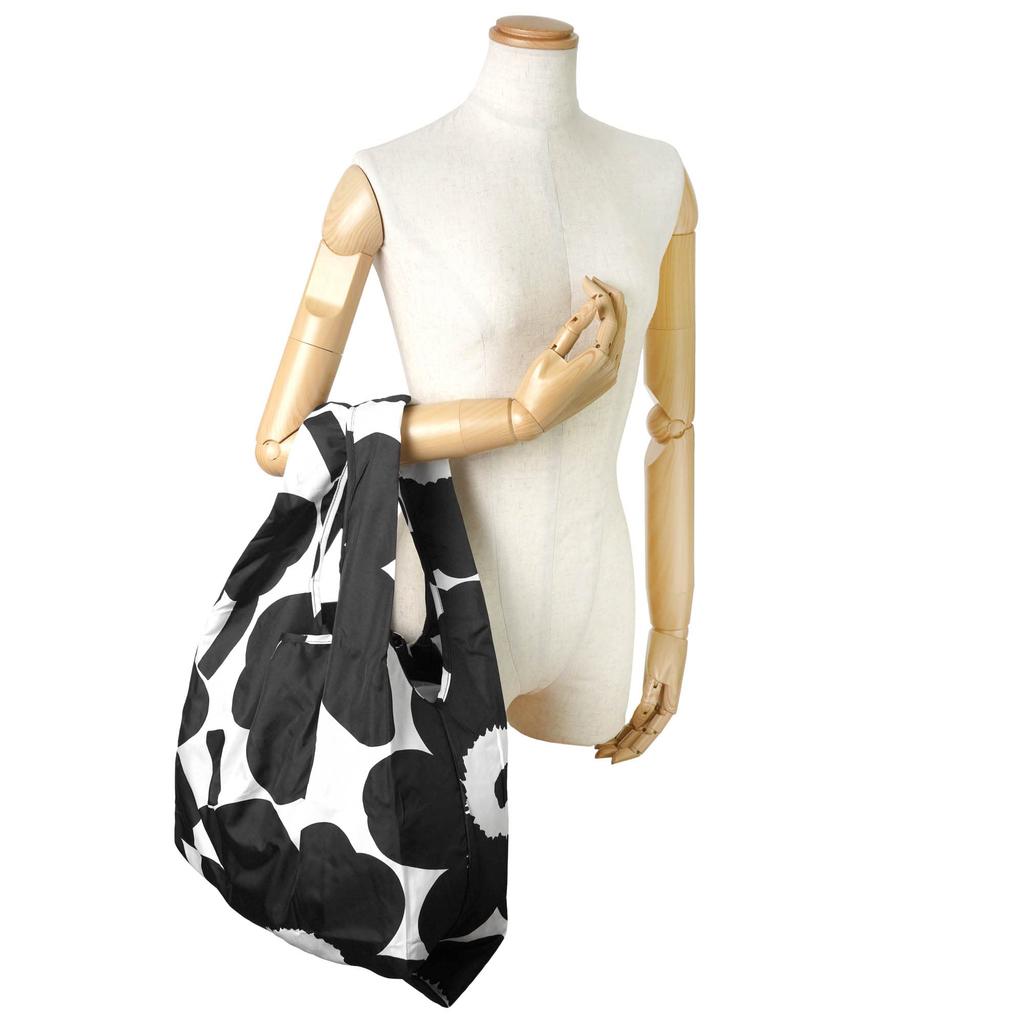 Marimekko Smart Bag Tote Bag 091492 190, Black, White [Parallel Import]