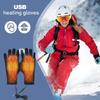 USB Elektrisch Beheizte Fahrradhandschuhe Winter Warm Herren Damen Rutschfest Touchscreen Fahrradhandschuhe Winddicht Motorrad Ski Handschuh