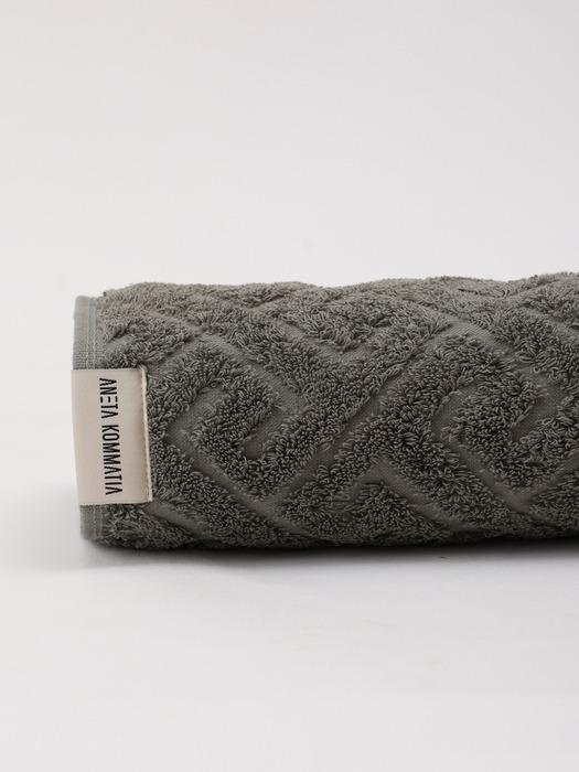 ANETA KOMMATIA Supima Greek Meander Towel Olive 10P olive