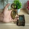 Brass Sundial Compass, Engraved Compass Gift for Him, Gift for Father, Gift for Son, Gift for Husband Handmade Compass