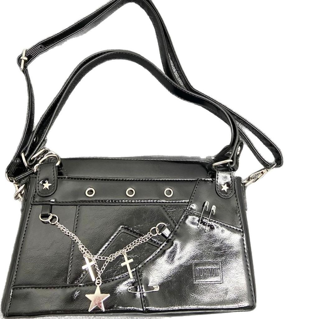 Japanese Style Niche Transparent Pain Bag Fashion New Y2K Commuter Bag Casual Chain Shoulder Crossbody Bag JK Uniform Bag