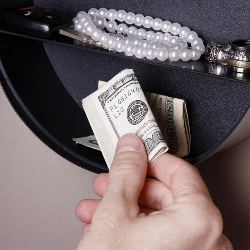 Wall Clock Storage Safe for Money Decorative Jewelry Holder with Hiddens Compartment Secure Cash Storage Container