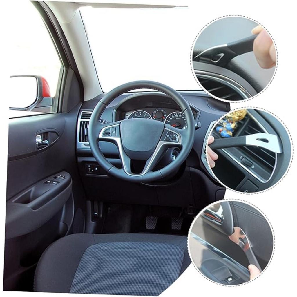 Screwdriver Installation Crowbar Car Door Clip Steel Crow Plate Stainless Steel Crowbar Car Panel Pry Bar Disassembling Wrecking Door Trim Pry Tool