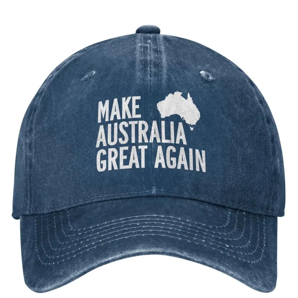 Make Australia Great Again Baseball Cap MAGA Hunting Camping Adjustable Hip Hop Dad Men Women Vintage Sun Visors Snapback Cap