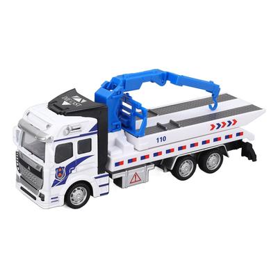 Camion de remorquage en métal Jouet pour garçons filles à friction Bras extensible Alliage Éducatif Dépanneuse Remorquage