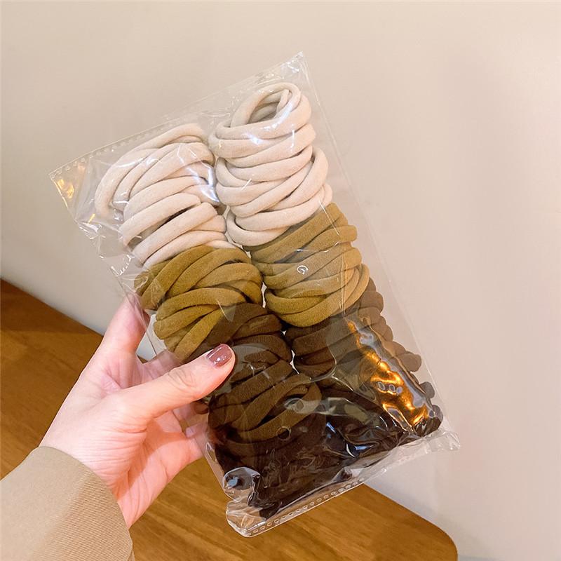 

4.5CM medium-sized towel band, hair band, basic style, non-damaging hair, hair tie, rubber band, girls high school elastic hair tie, hair accessory