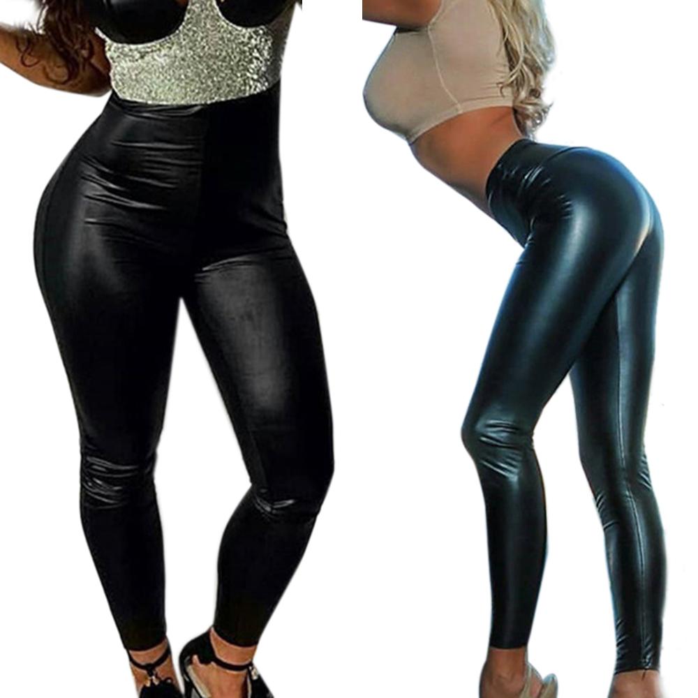 Buy Sexy Shiny Women PU Leather Pants 